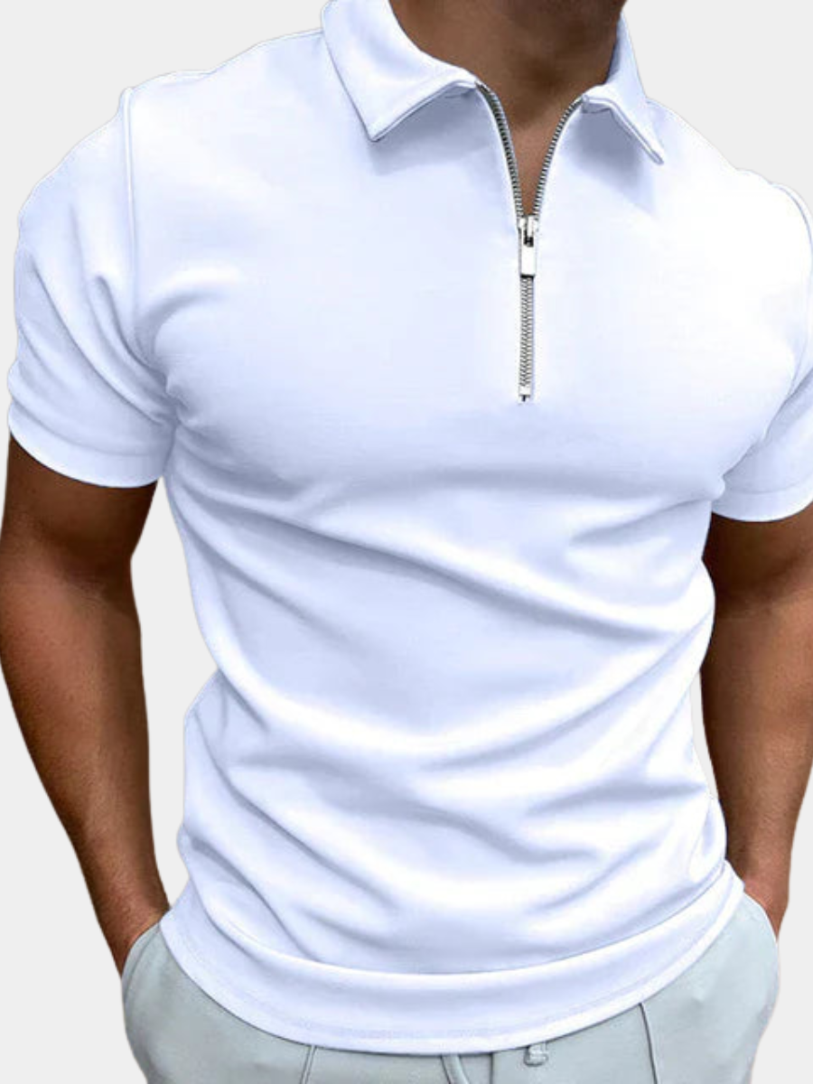 ZIP POLO SHIRT FOR MEN