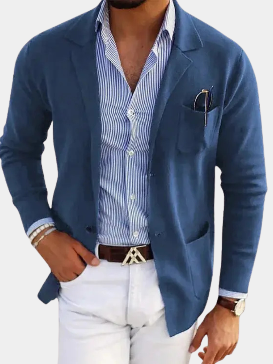 KNIT BLAZER JACKET FOR MEN