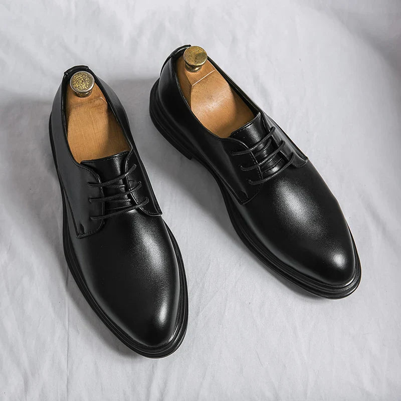 PATENT DERBY SHOES FOR MEN