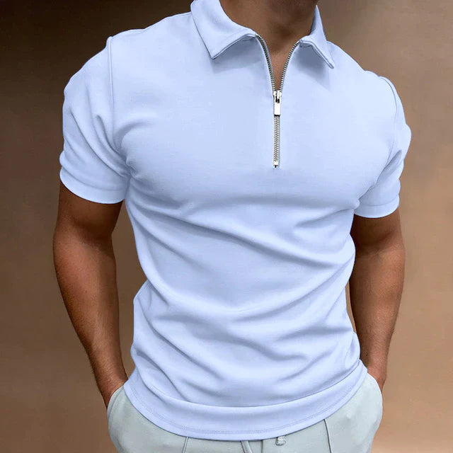 ZIP POLO SHIRT FOR MEN