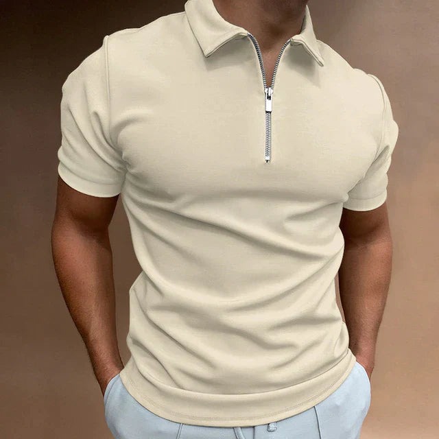 ZIP POLO SHIRT FOR MEN