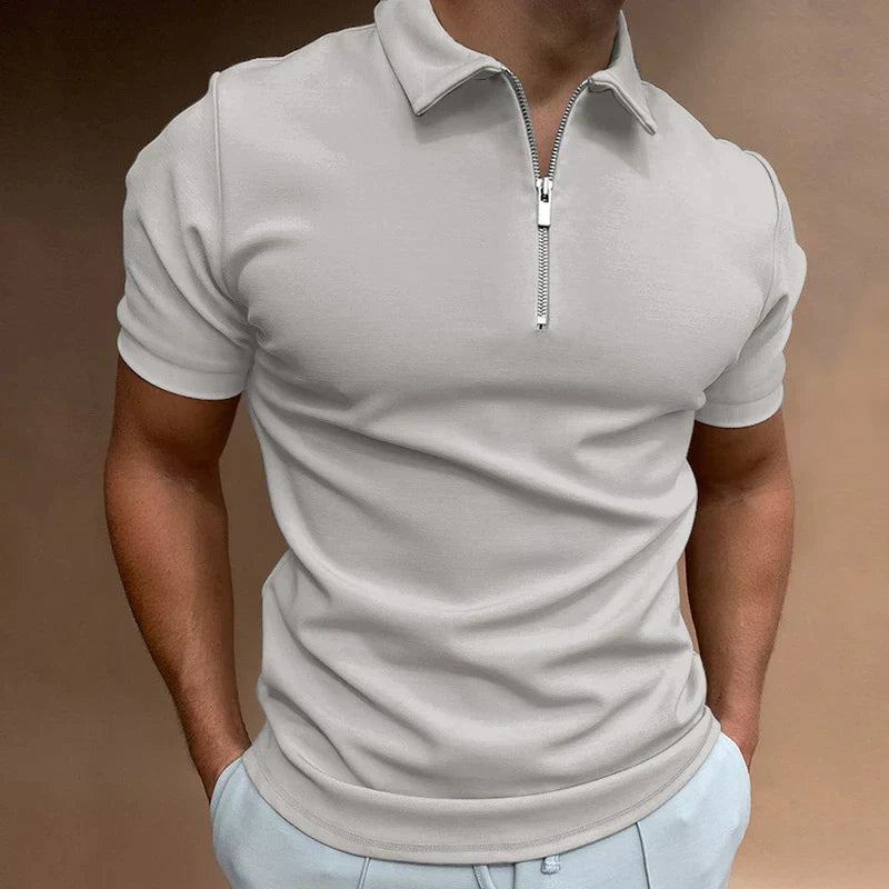 ZIP POLO SHIRT FOR MEN