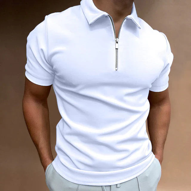 ZIP POLO SHIRT FOR MEN