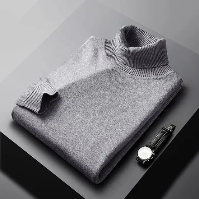 CLASSIC TURTLENECK PULLOVER FOR MEN
