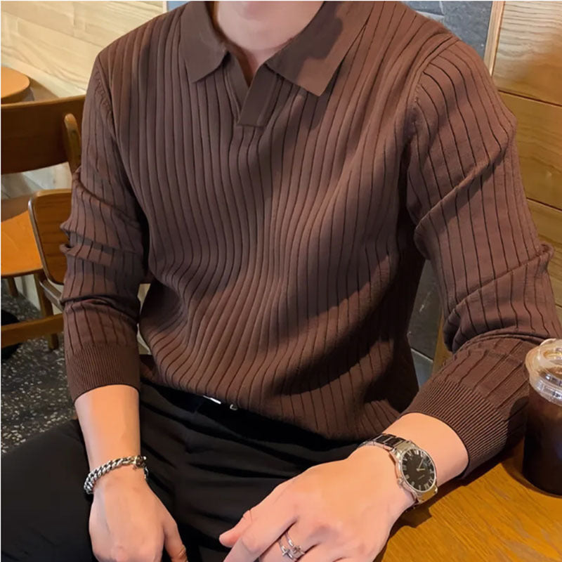 VISCOSE POLO KNIT FOR MEN