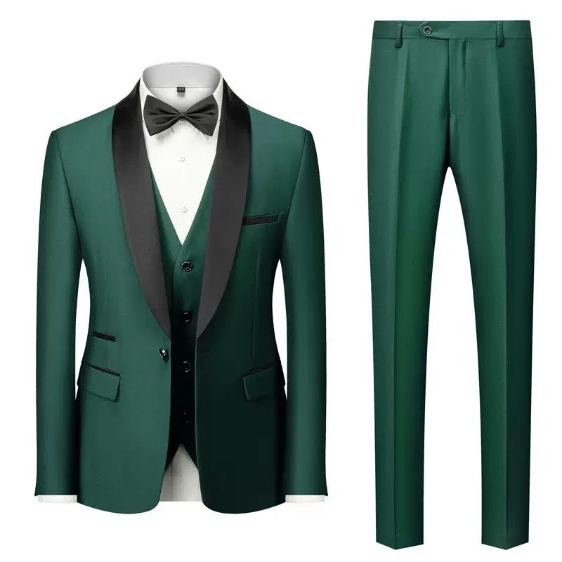 SLIM FIT THREE-PIECE SUIT FOR MEN