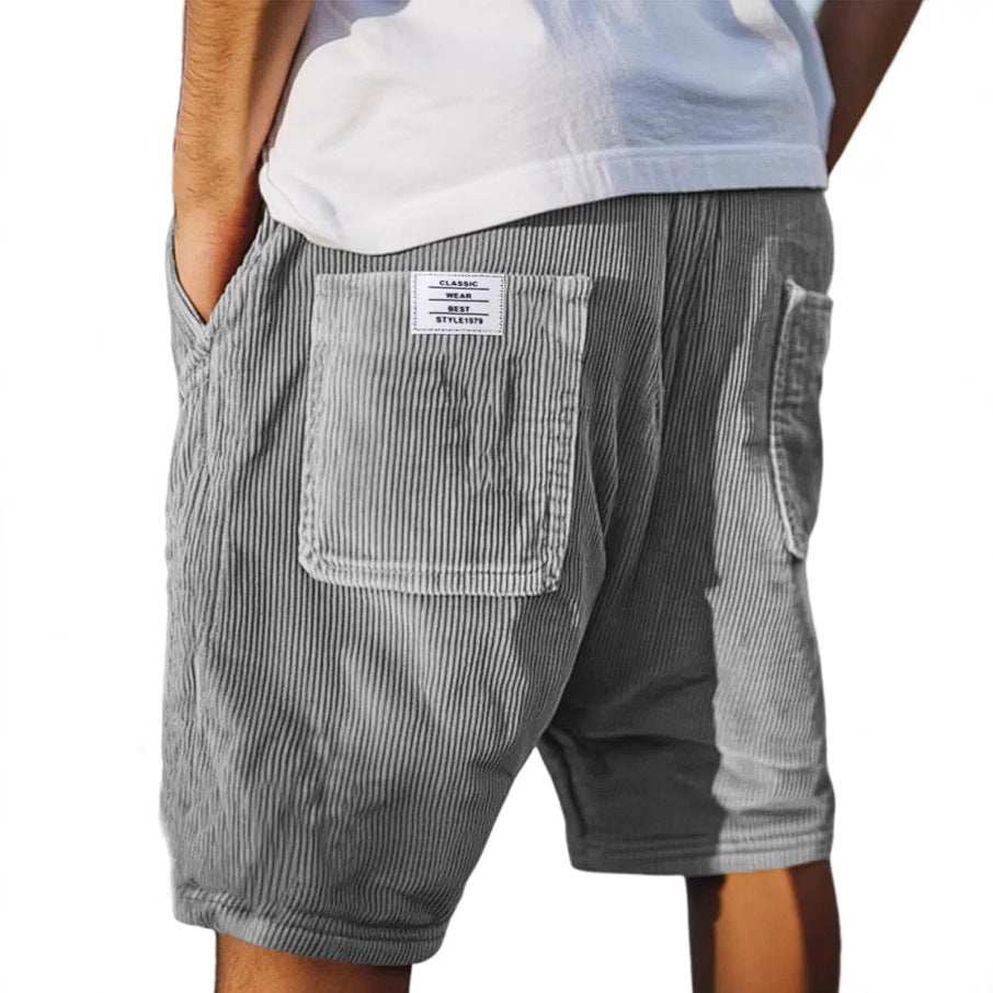 RELAXED VELVET SHORTS FOR MEN