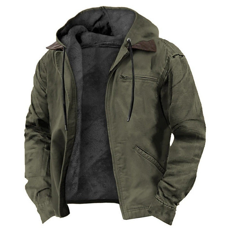 FLEECE LINED JACKET FOR MEN