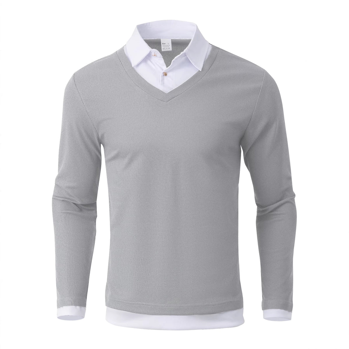TEXTURED COLOURBLOCK POLO FOR MEN