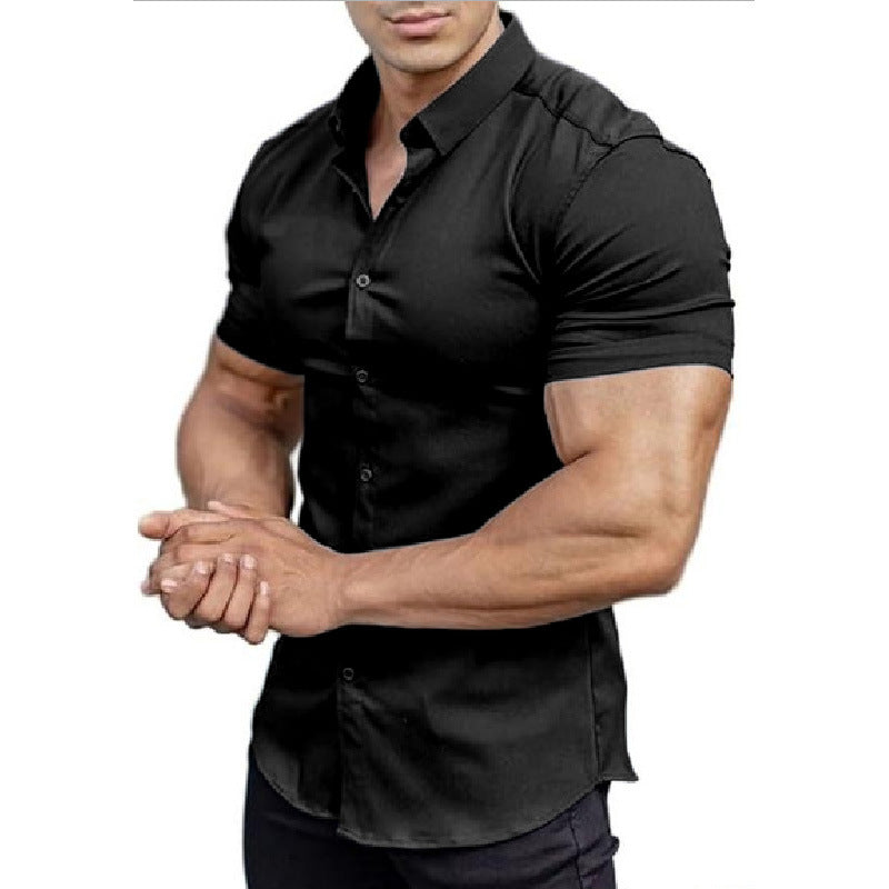 SOLID COLOR SHIRT FOR MEN