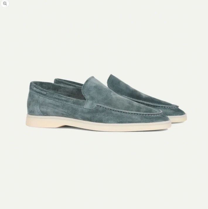 CALF SUEDE LOAFERS FOR MEN