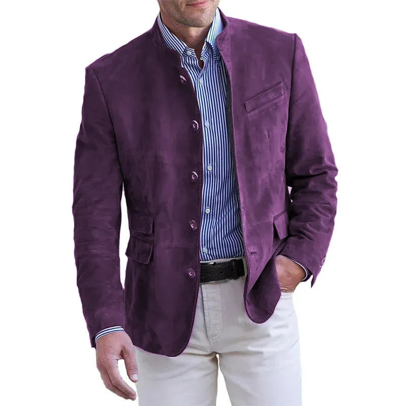 BRUSHED SUEDE JACKET FOR MEN