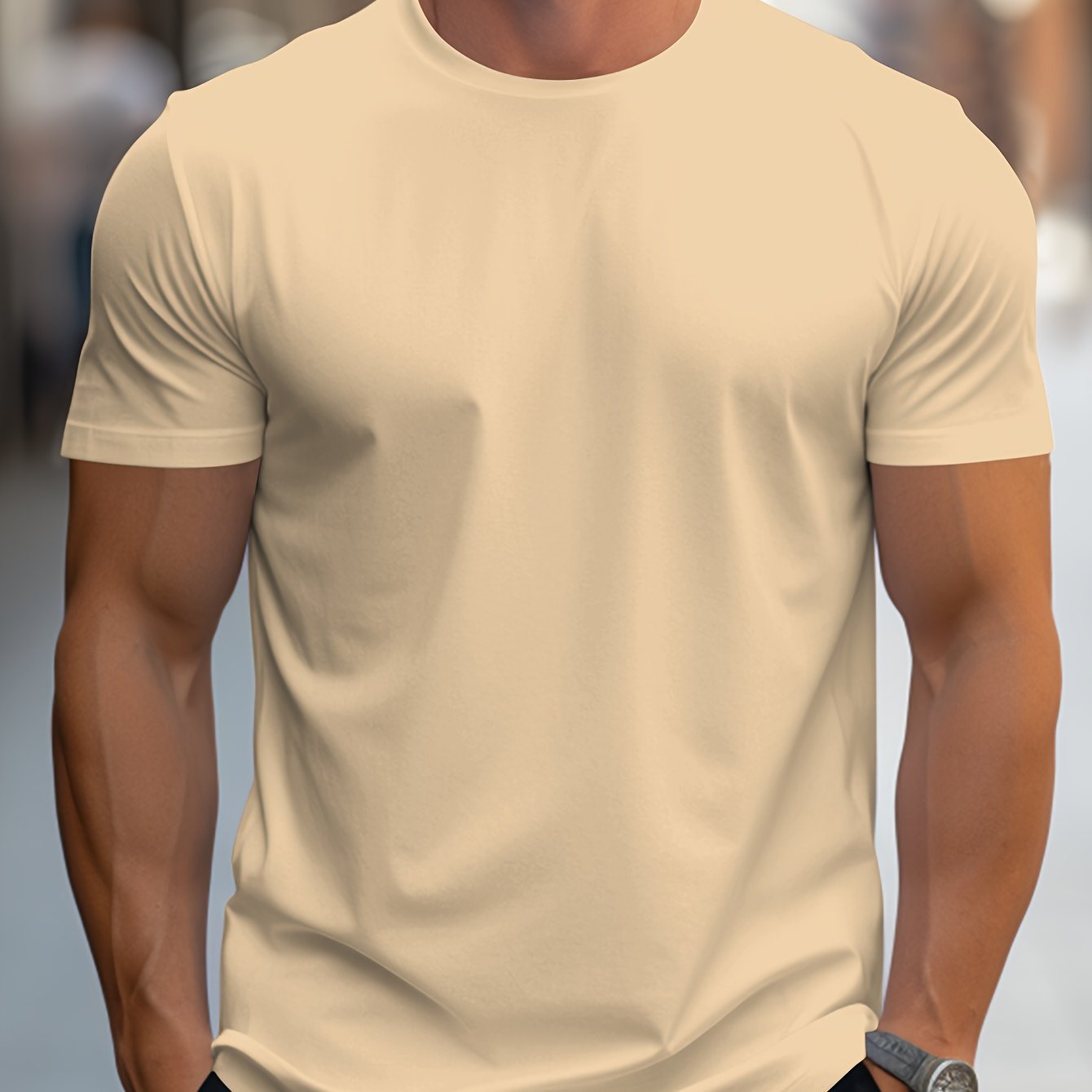BASIC CREW NECK T-SHIRT FOR MEN