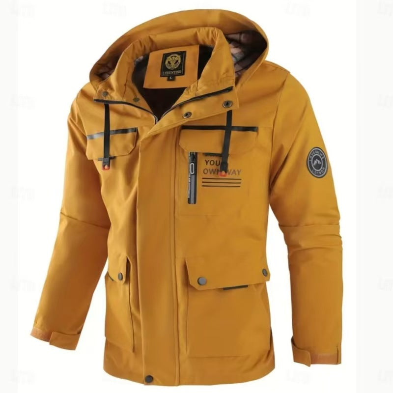 FLARED HOODED JACKET FOR MEN