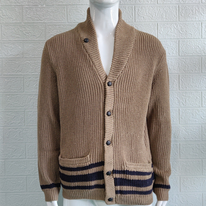 CHUNKY KNIT CARDIGAN FOR MEN