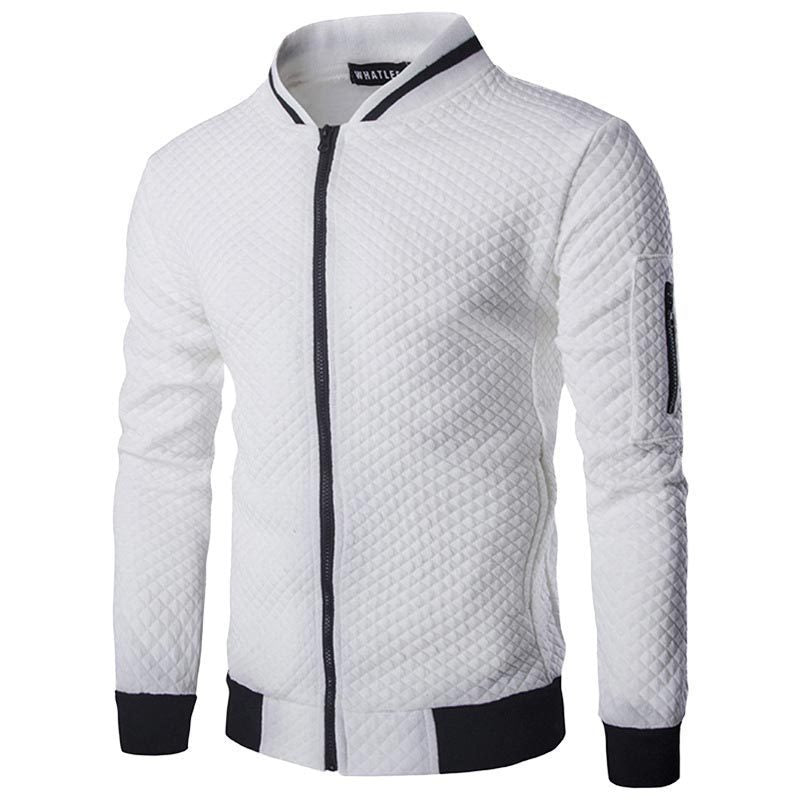 CHECKERED ZIPPER JACKET FOR MEN