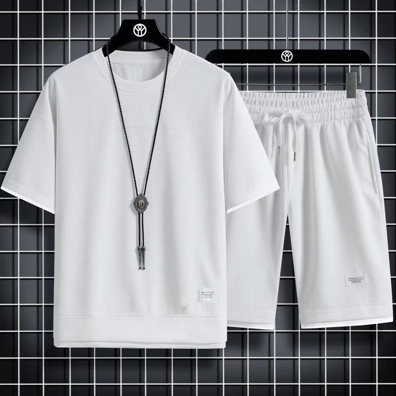 WAFFLE KNIT SET FOR MEN
