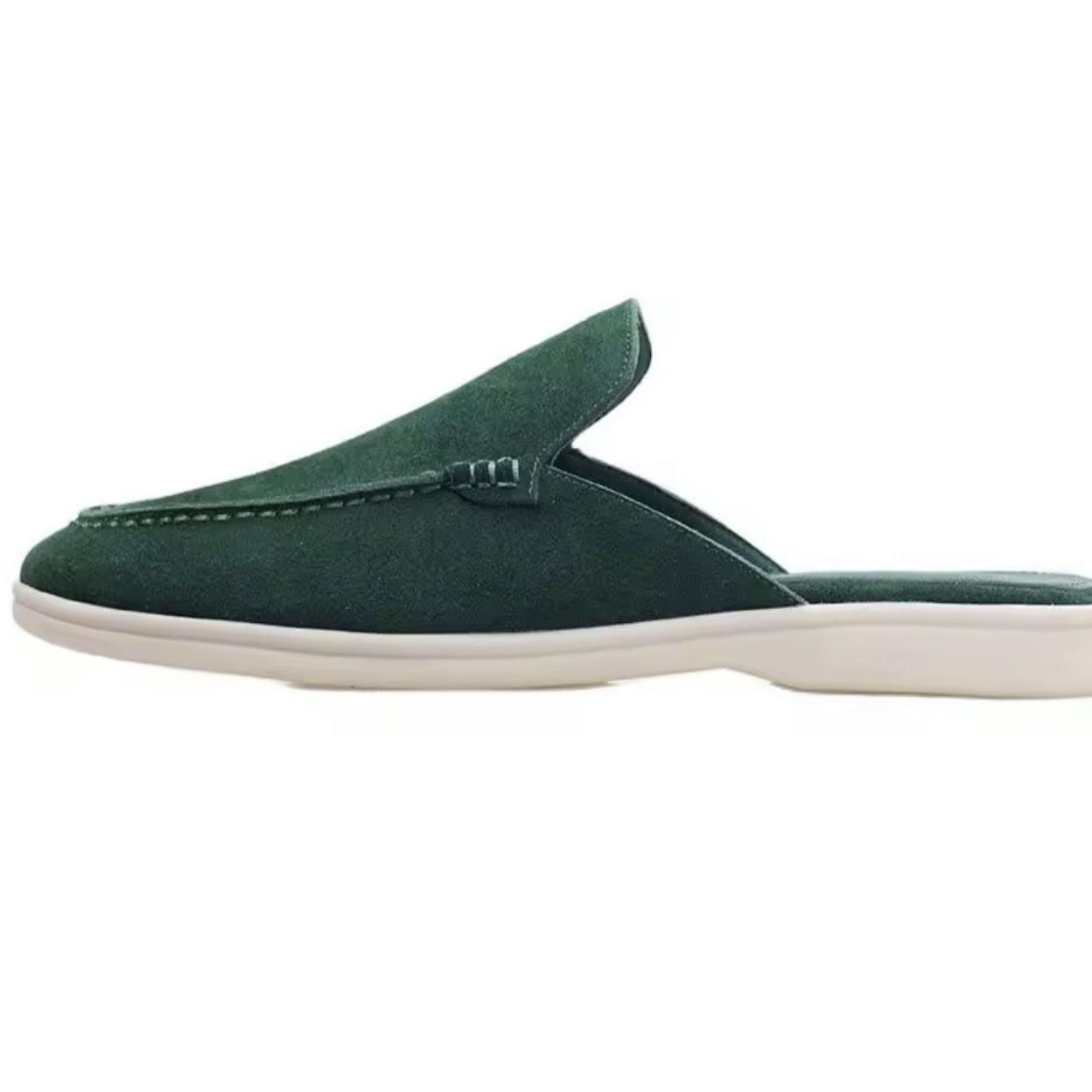 OPEN-BACK SUEDE MULES FOR MEN