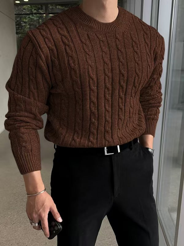 TWISTED KNIT SWEATER FOR MEN
