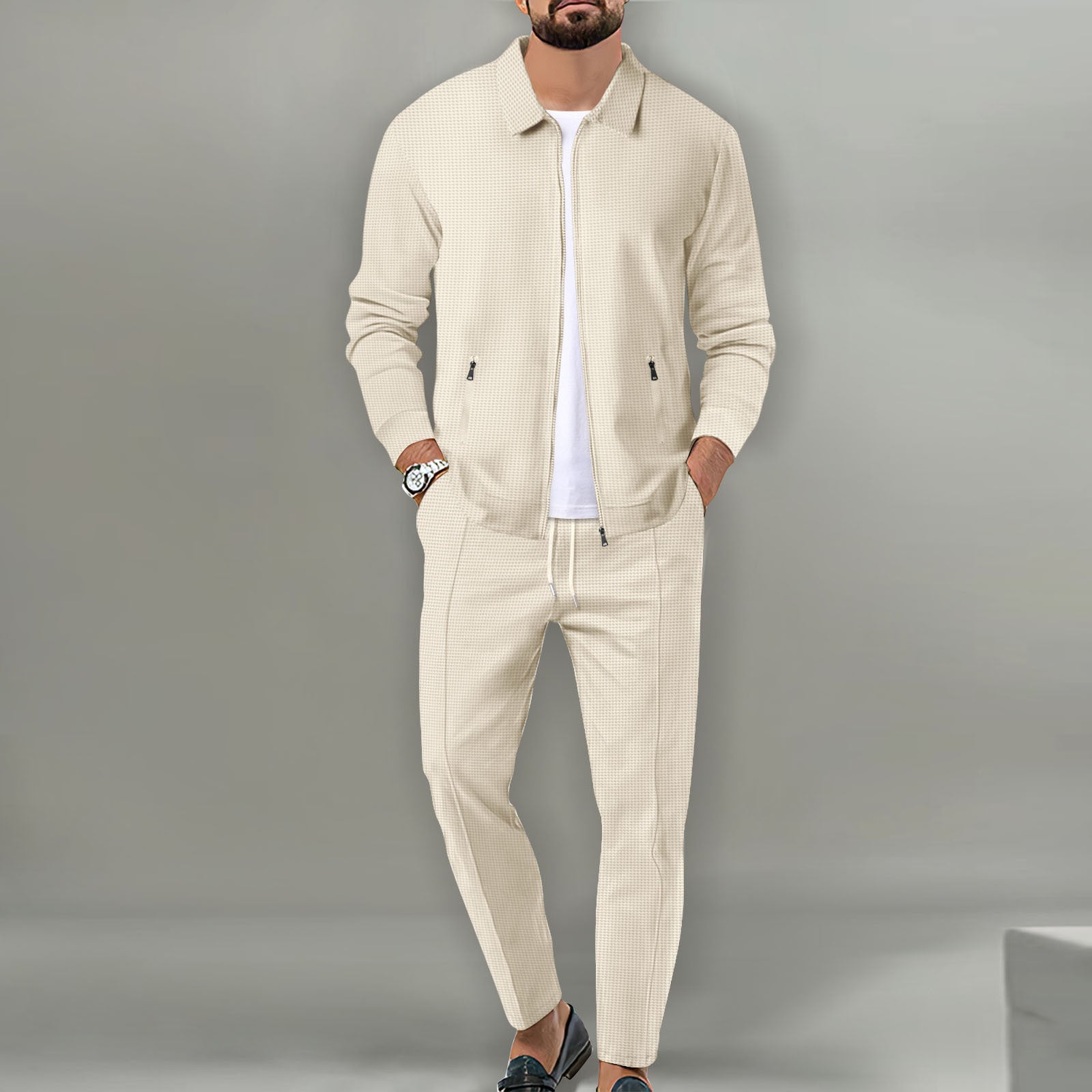 SLIM COTTON SUIT FOR MEN
