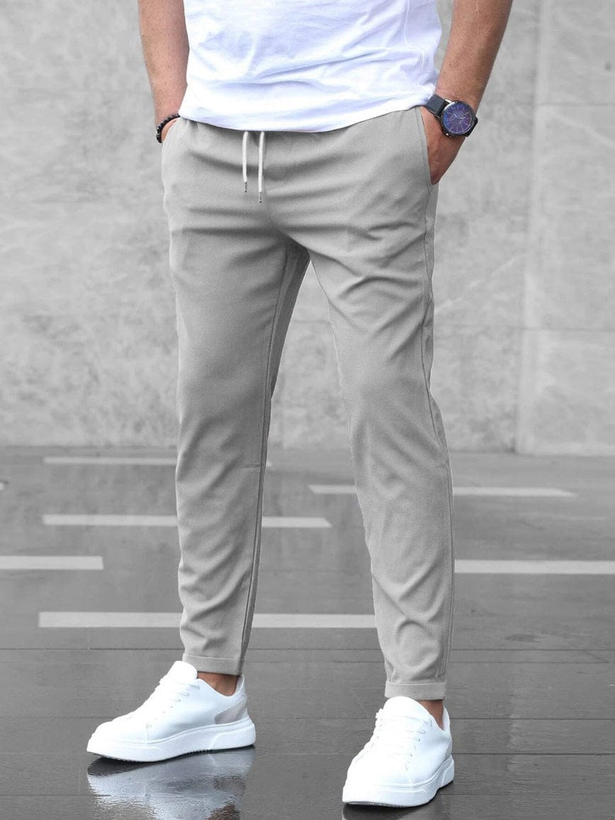 COTTON TWILL TROUSERS FOR MEN