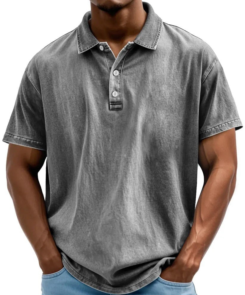 WASHED POLO SHIRT FOR MEN