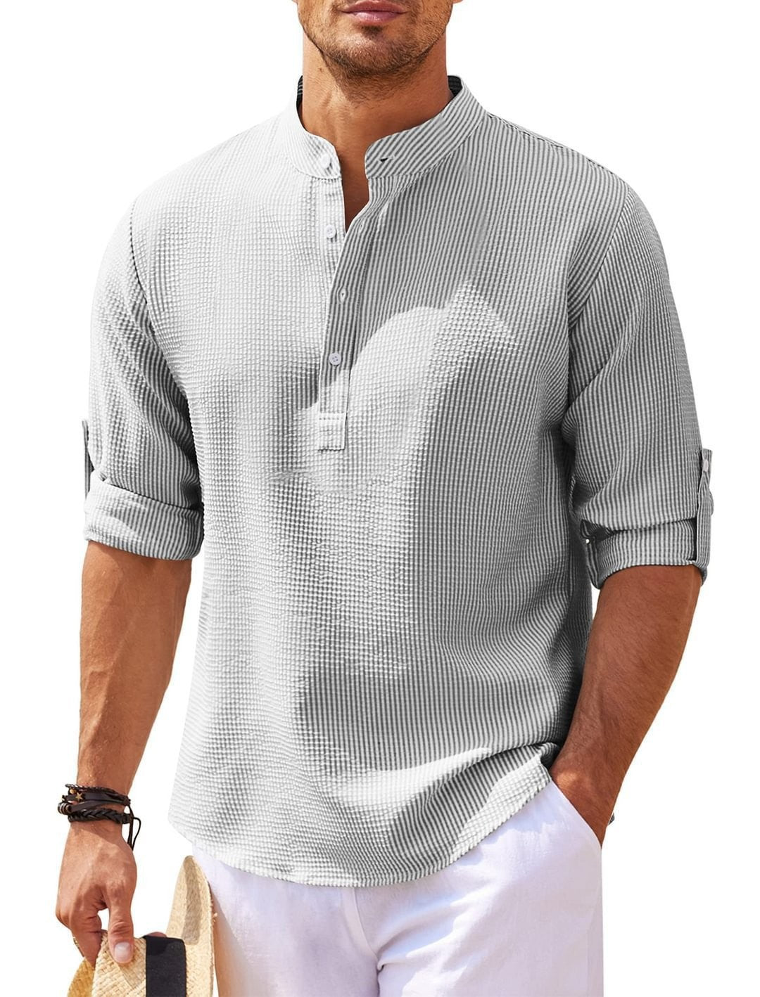 CURVED HEM SHIRT FOR MEN