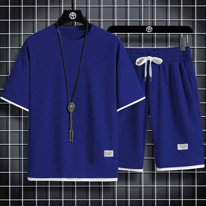 WAFFLE KNIT SET FOR MEN