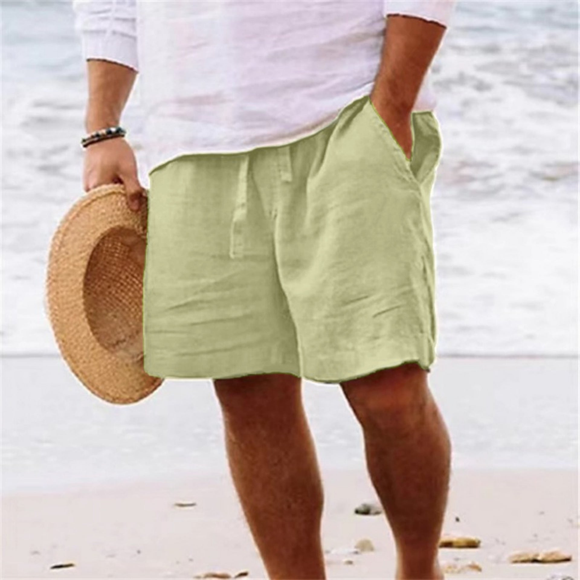 LOOSE FIT STRAIGHT LEG SHORTS FOR MEN