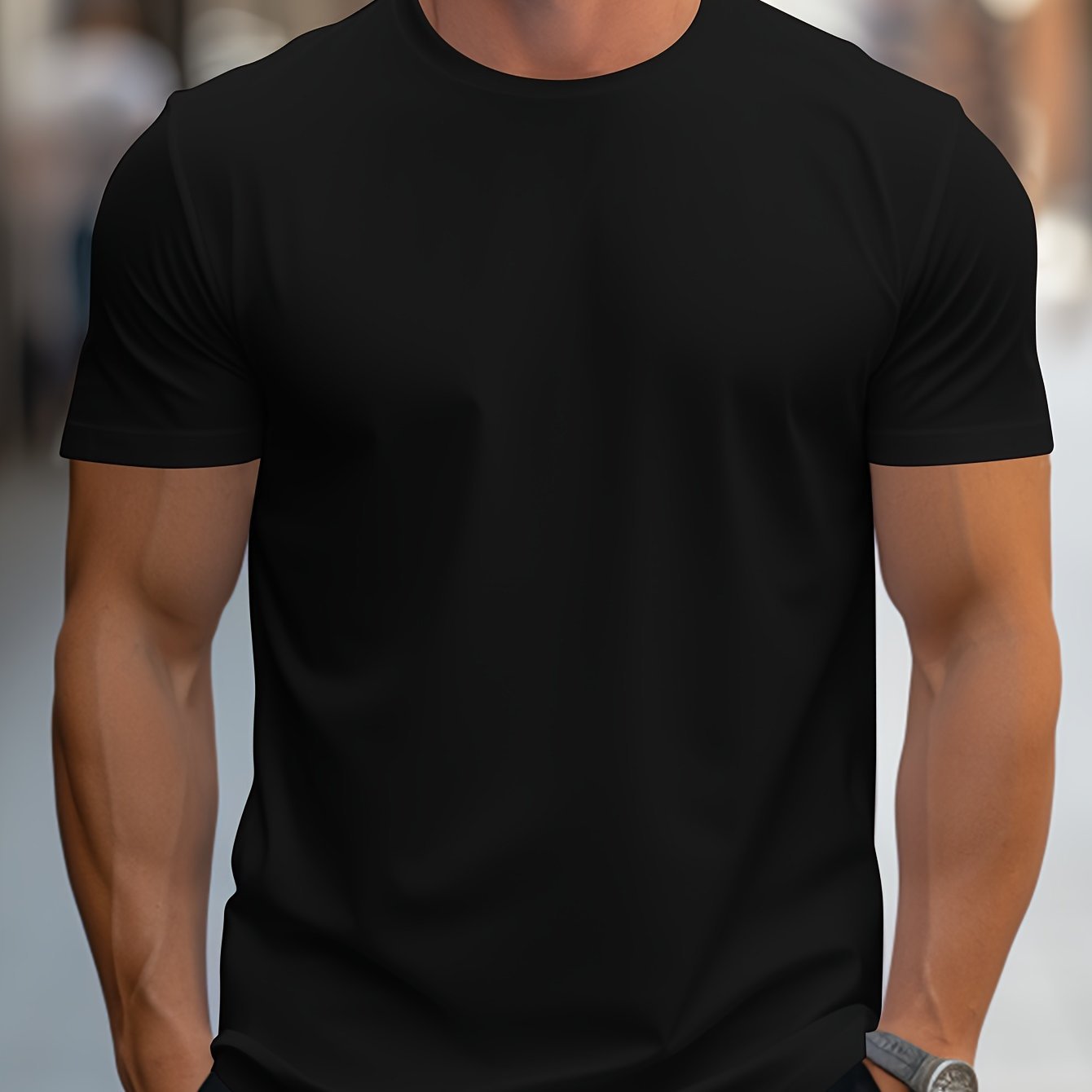 BASIC CREW NECK T-SHIRT FOR MEN