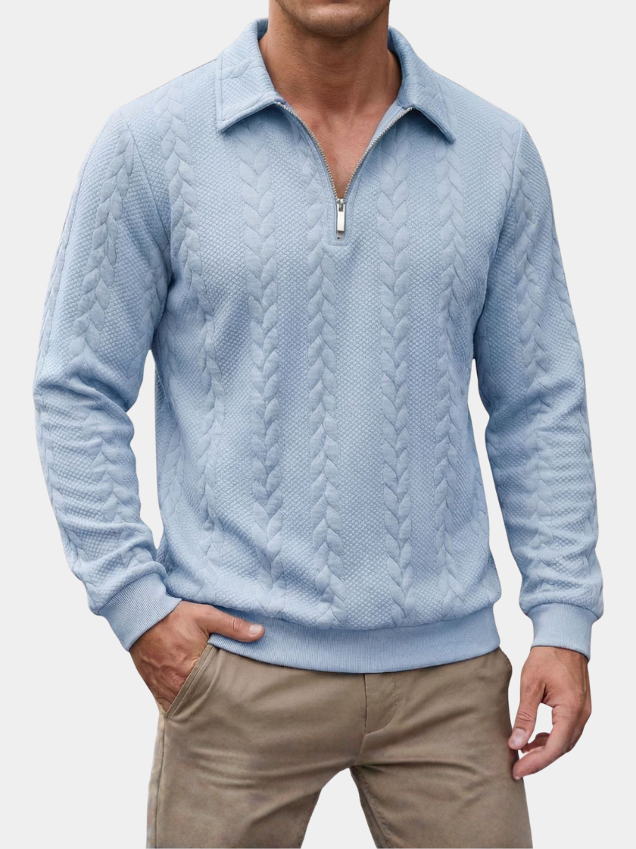WENTWORTH LONDON | ELEGANT HALF-ZIP POLO FOR MEN