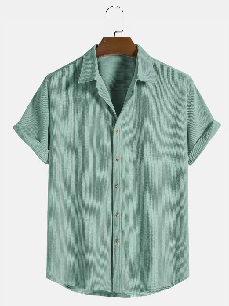 SHORT SLEEVE CUBAN SHIRT FOR MEN