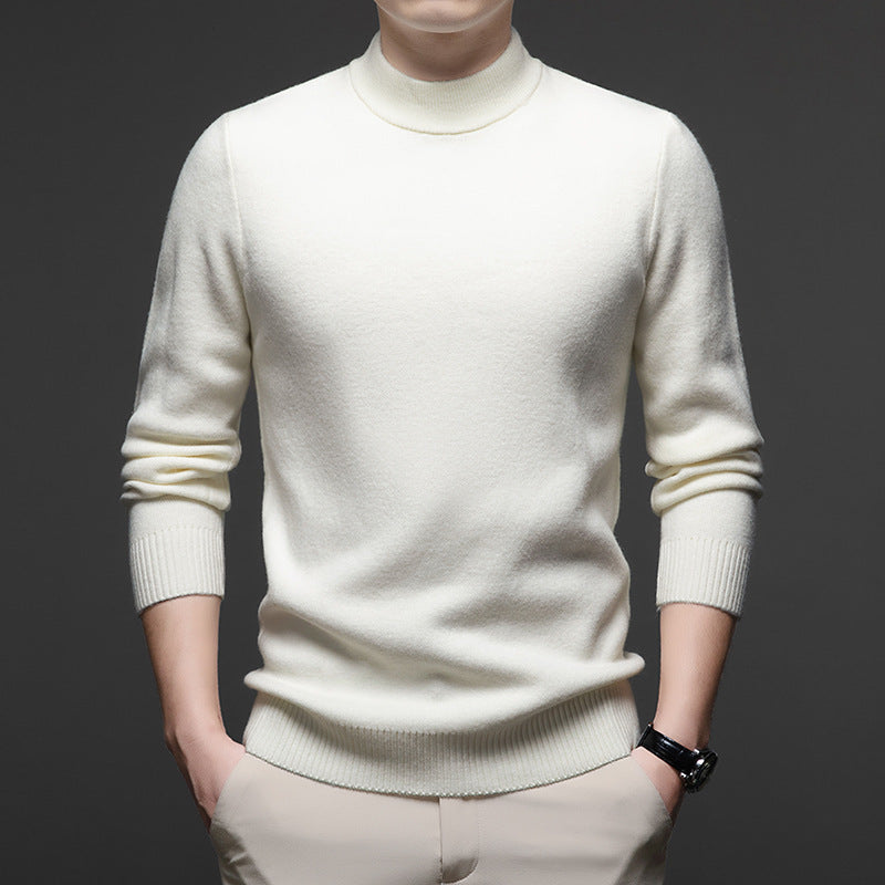 RIBBED HIGH NECK SWEATER FOR MEN