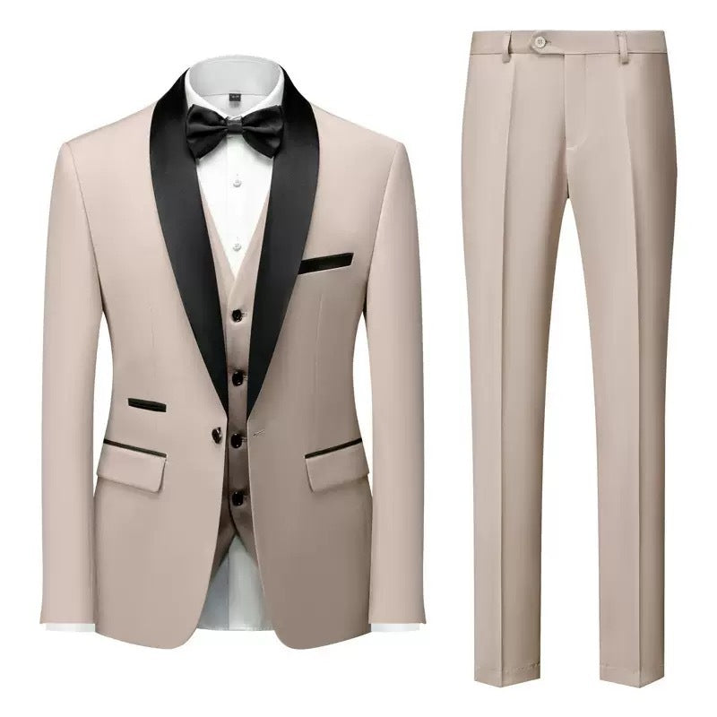 SLIM FIT THREE-PIECE SUIT FOR MEN