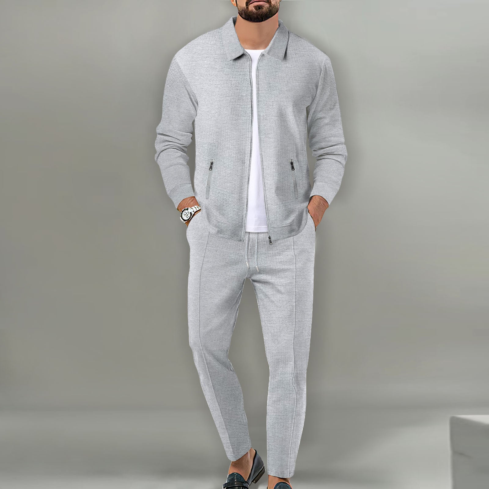 SLIM COTTON SUIT FOR MEN