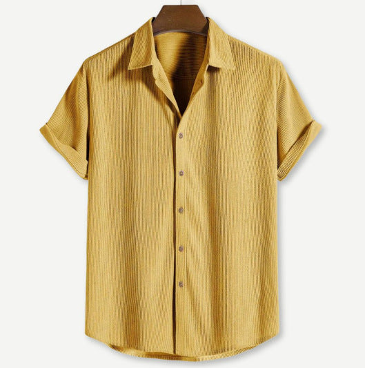 SHORT SLEEVE CUBAN SHIRT FOR MEN
