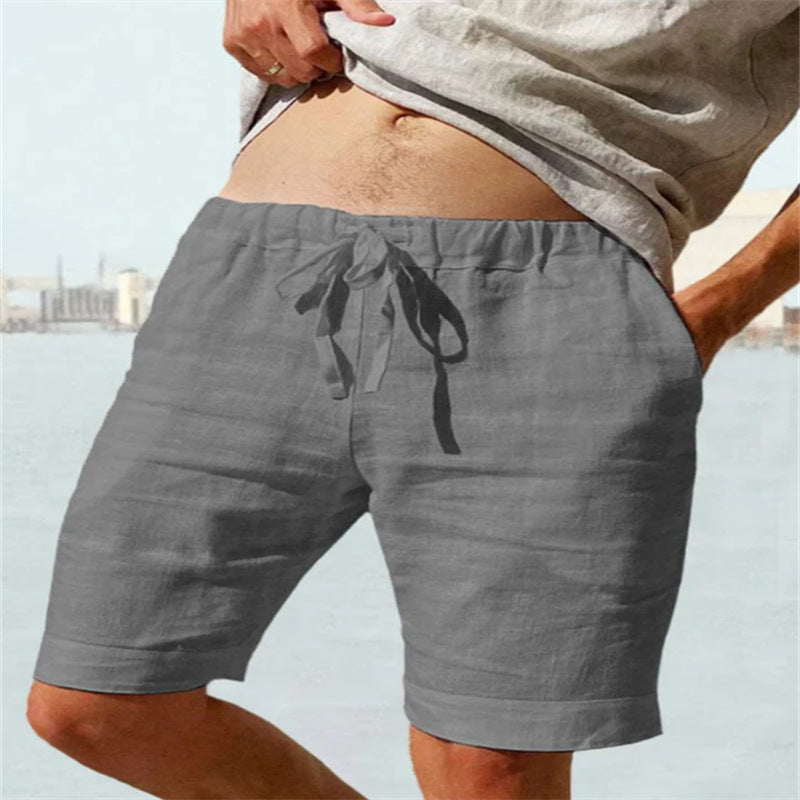 LINEN BEACH SHORTS FOR MEN