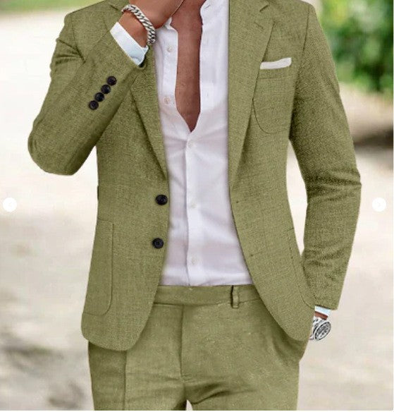 SLIM SUMMER SUIT FOR MEN