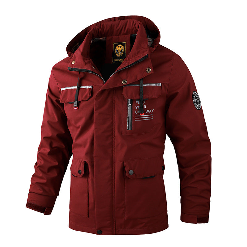 FLARED HOODED JACKET FOR MEN