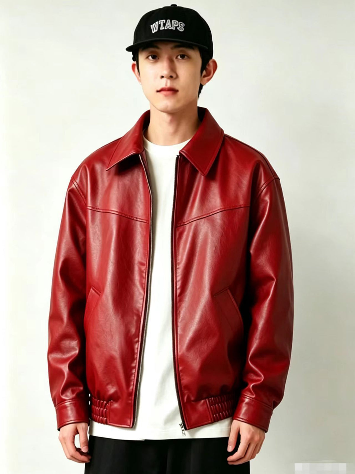 LEATHER EFFECT JACKET FOR MEN