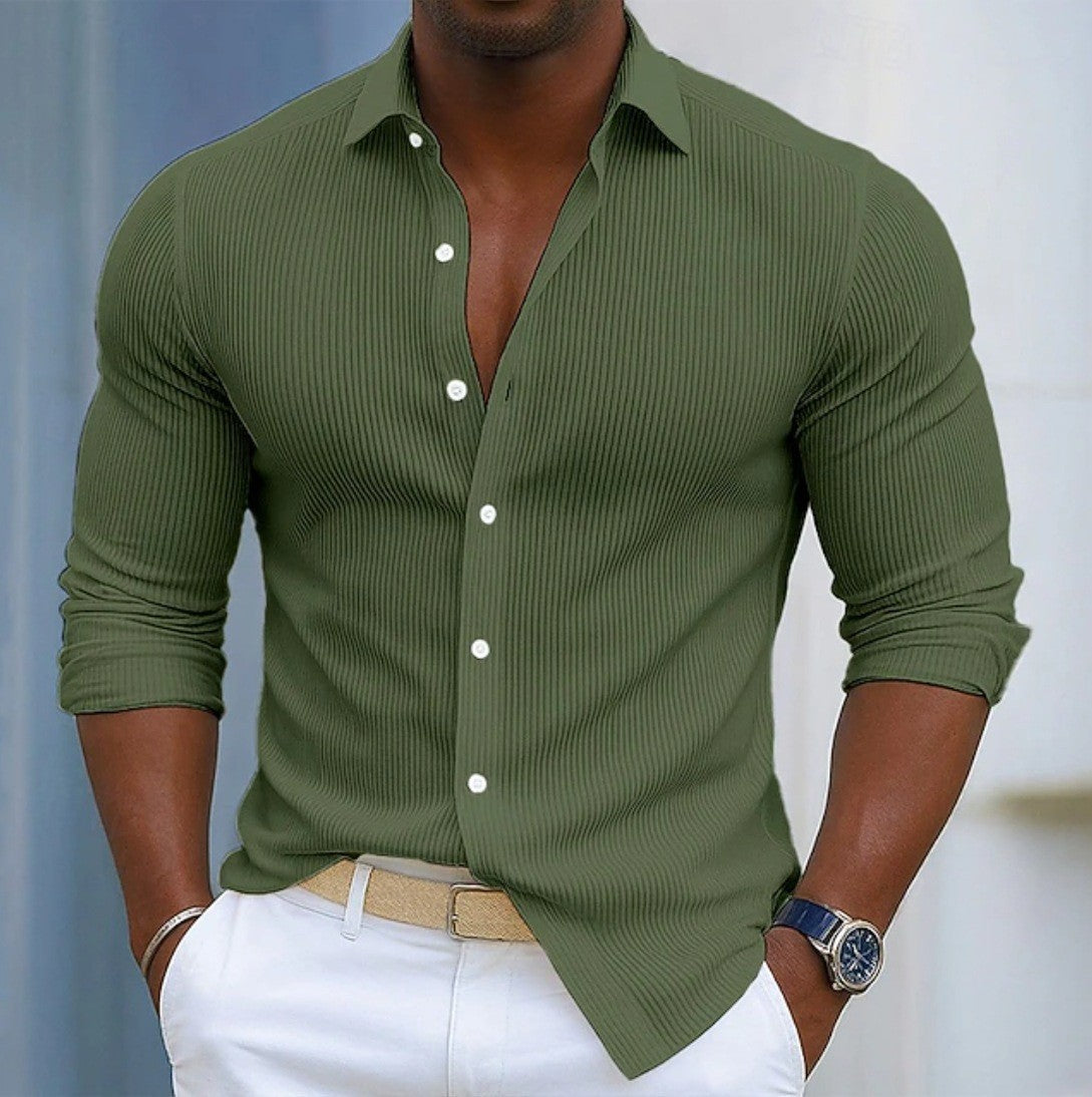 RIBBED SHIRT FOR MEN