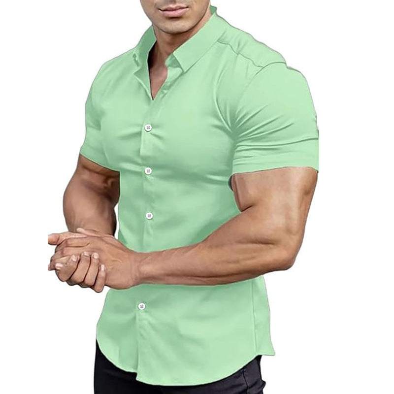 SOLID COLOR SHIRT FOR MEN