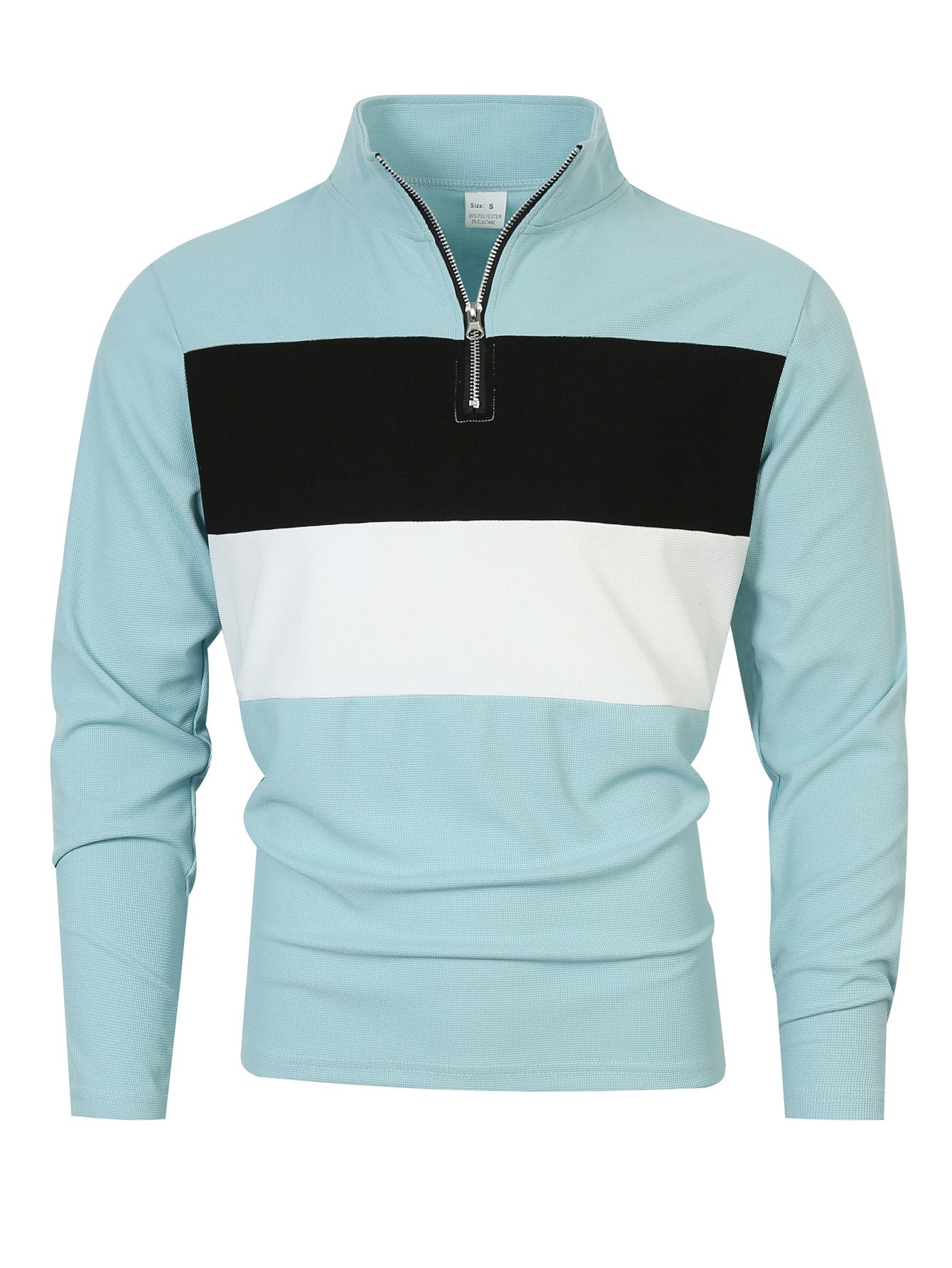 COLOR BLOCK ZIP SHIRT FOR MEN