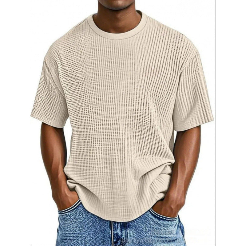 WAFFLE KNIT TEE FOR MEN