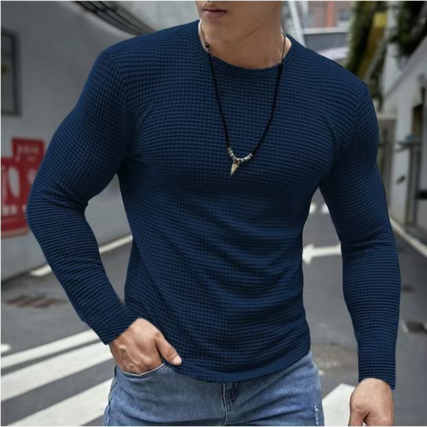 SLIM KNIT SHIRT FOR MEN