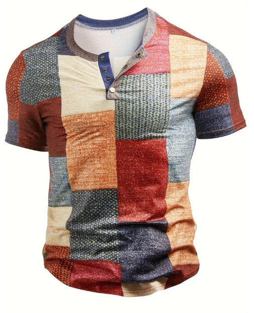 PATCHWORK T-SHIRT FOR MEN