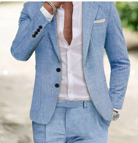 SLIM SUMMER SUIT FOR MEN