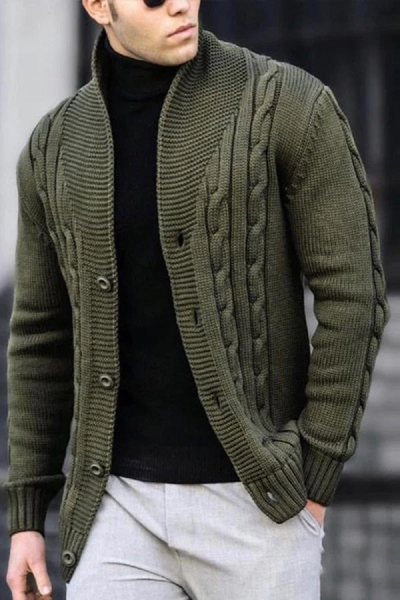 RIBBED KNIT SWEATER FOR MEN