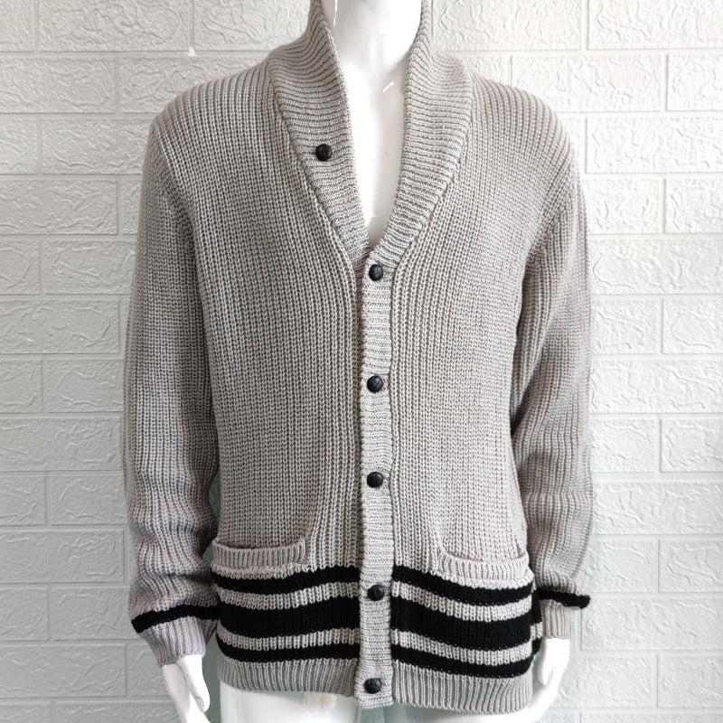 CHUNKY KNIT CARDIGAN FOR MEN