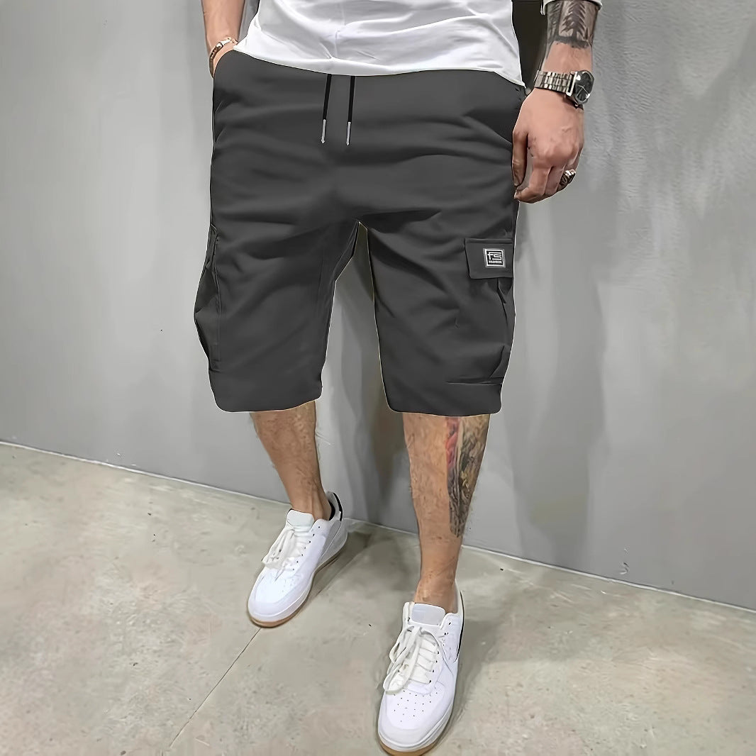STRAIGHT LEG CARGO SHORTS FOR MEN